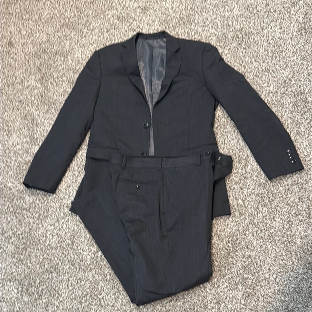 Perry Ellis Charcoal Gray Suit